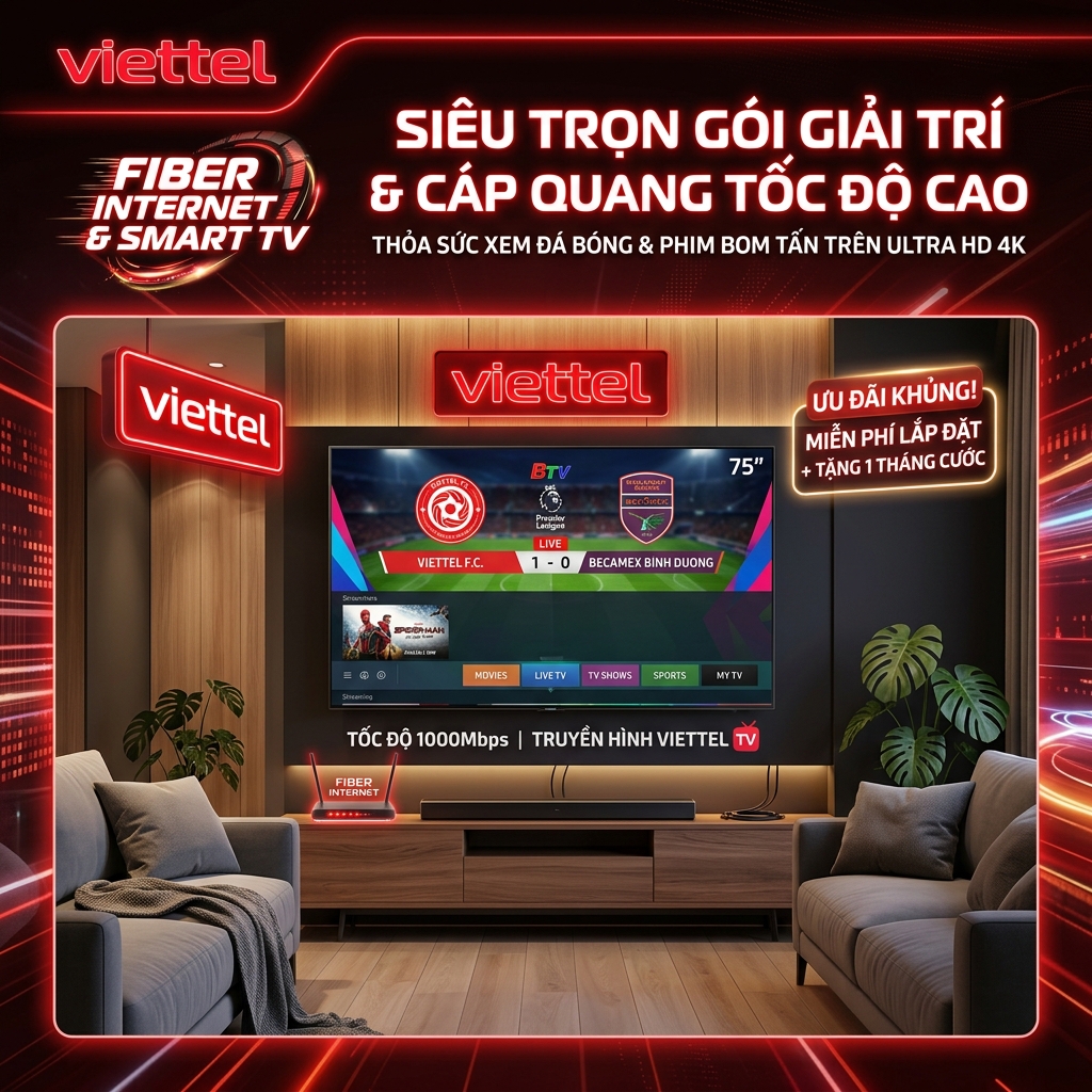 Combo Cáp Quang & Truyền Hình TV360 HD